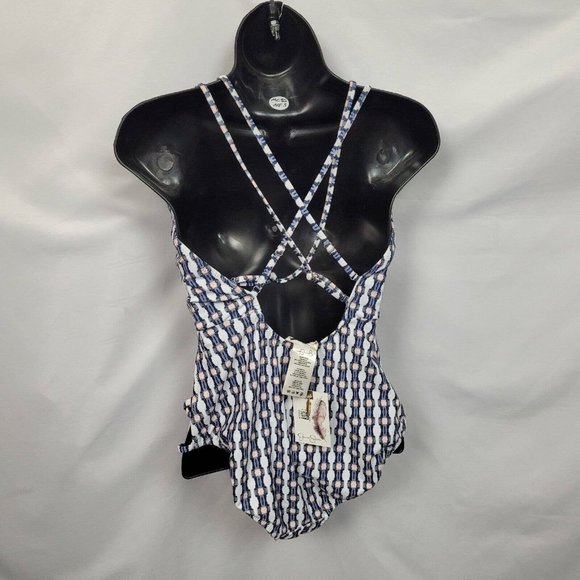 SALE 5/$25 Jessica Simpson Venice Beach Plunging Strappy One Piece Swimsuit NWT - Picture 8 of 14